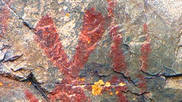 Manabozho Pictograph as a Giant Rabbit