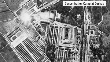 Aerial View of Dachau Concentration Camp