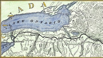 Map of Erie Canal