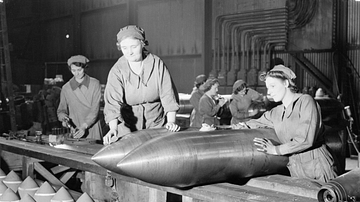 Women Working in an Armaments Factory, WWII