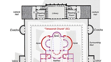 Plan of Hadrian's Library