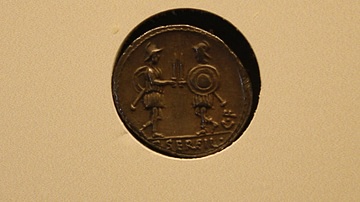 Roman Coin with Soldiers