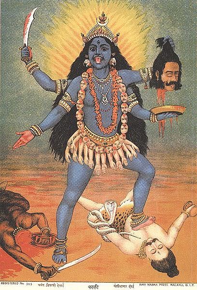 hindu goddess kali drawings