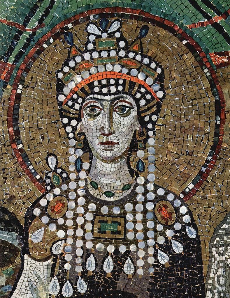 Byzantine Empire. Dresses 6th century. The Byzantine Empress.