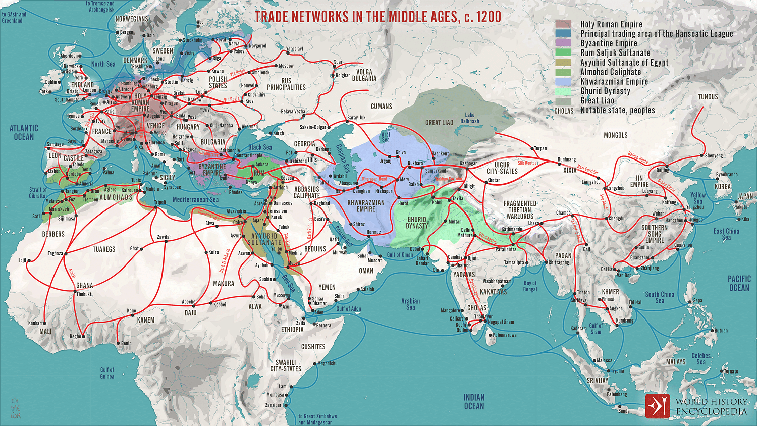 Global Trade in the 13th Century - World History Encyclopedia