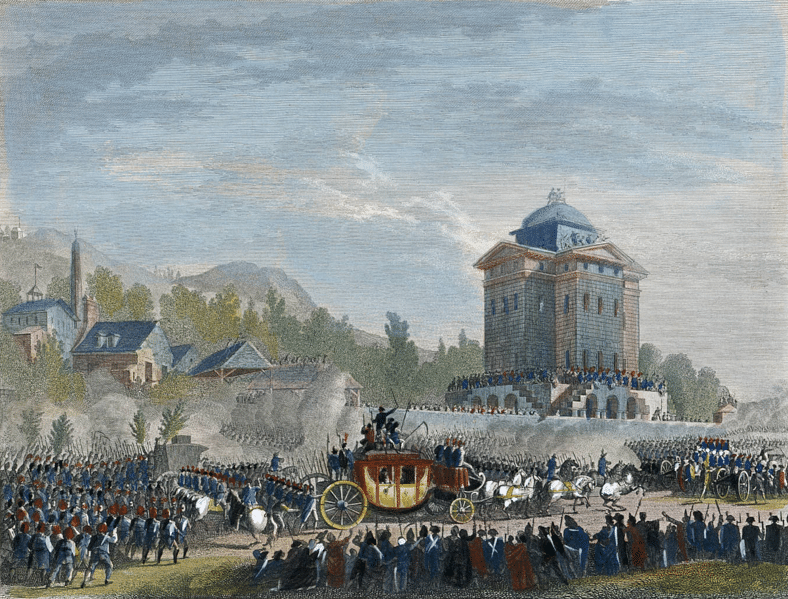 French monarchy overthrown: king and family imprisoned – archive, 1792, France