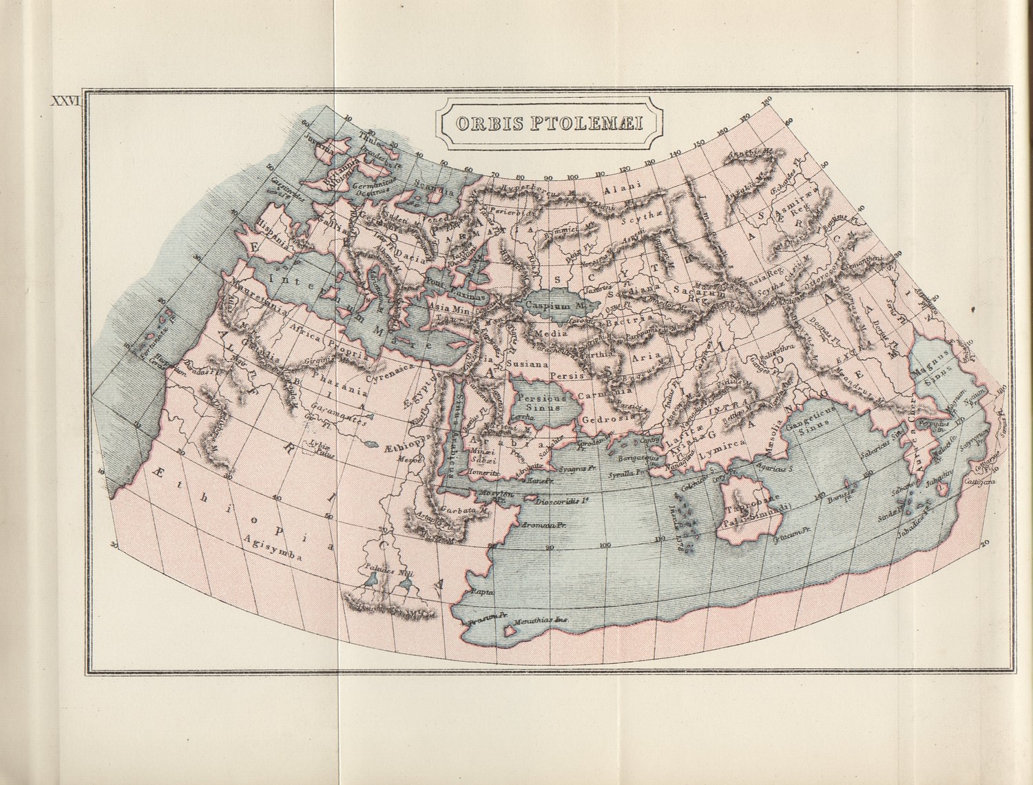 arabia on ancient world map