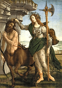 Pallas and the Centaur by Botticelli