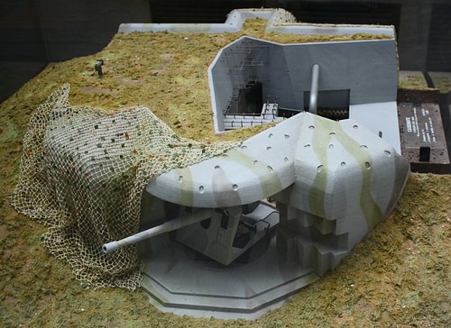 黄金海滩炮台模型
