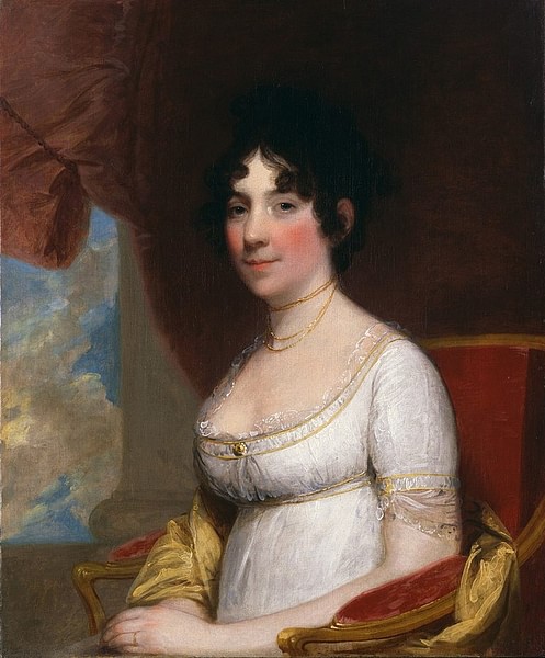 Dolley Madison (by Gilbert Stuart, Public Domain)