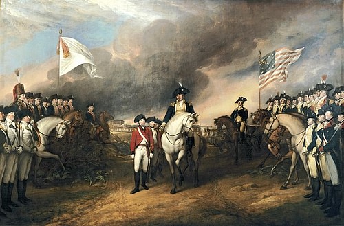 Surrender of Lord Cornwallis (by John Trumbull, Public Domain)