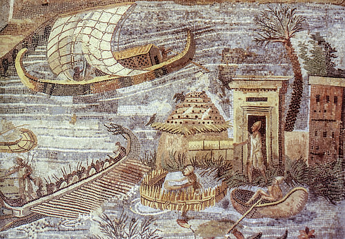 Ships on the Palestrina Mosaic