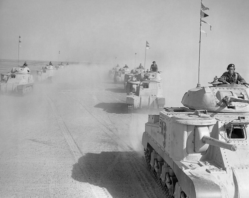 Column of Grant Tanks, North Africa Campaign