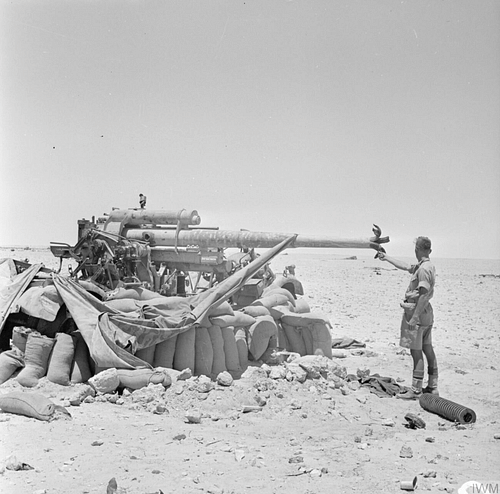 Destroyed German 88mm Gun, El Alamein