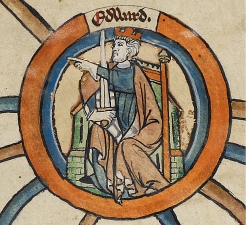 Miniature of Edward the Elder (by Unknown Artist, Public Domain)