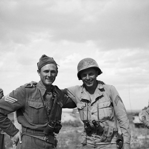 US & British Link-up, Tunisia, 1943