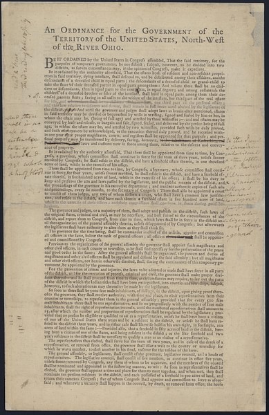 Draft of the Northwest Ordinance