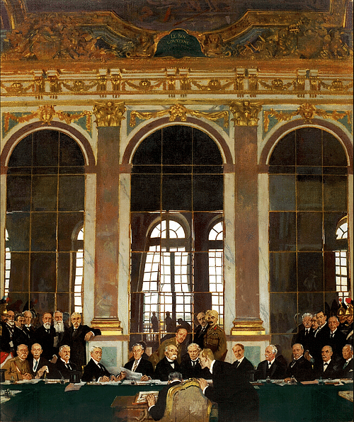 Signing the Treaty of Versailles, 1919