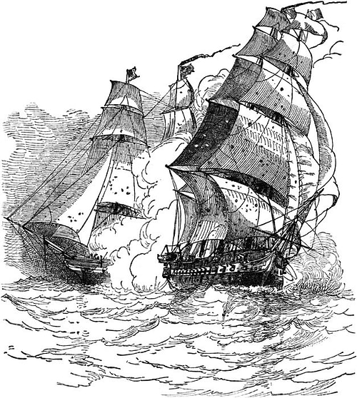 USS Constellation vs. La Vengeance, February 1800