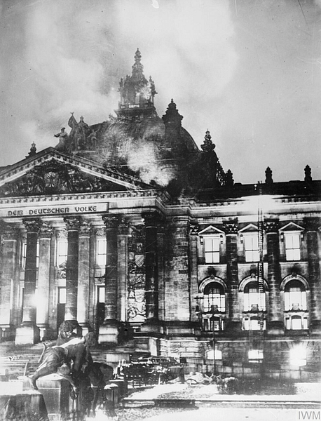 The Reichstag Fire, 1933 (by Imperial War Museums, CC BY-NC-SA)