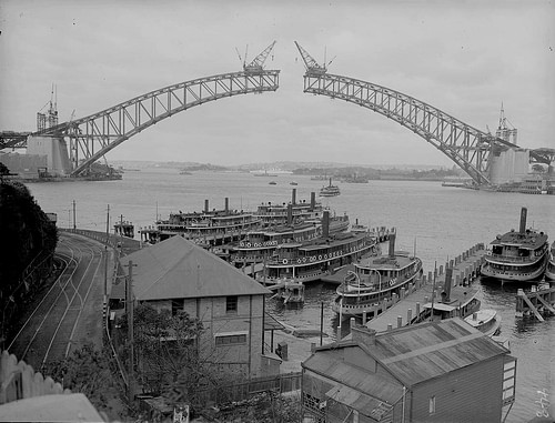 Sydney Harbour Bridge Construction