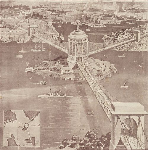 Ernest Stowe's Proposed Sydney Harbour Bridge Design