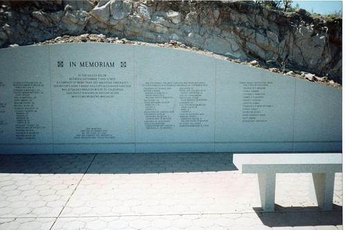 Memorial at Mountain Meadows Massacre Site