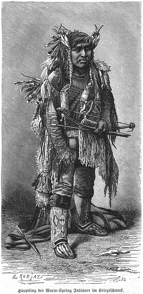 Lower Chinook Chief from Warm Spring Reservation (1886)