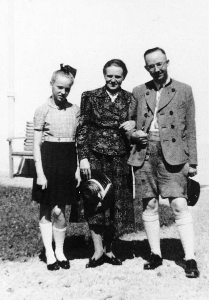 Heinrich Himmler with Wife and Daughter