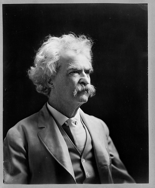 Mark Twain (by A. F. Bradley, Public Domain)