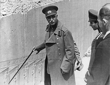 Reza Shah in Persepolis