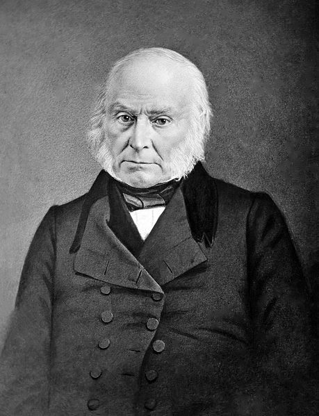 John Quincy Adams (by Mathew Brady, Public Domain)