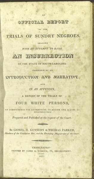 Record of the Trial of Denmark Vesey