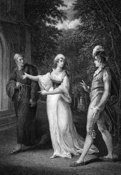 Scene from Twelfth Night: Olivia, Sebastian, and the Priest