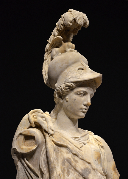 Greek mythology - ancient greek goddess Athena. Created with