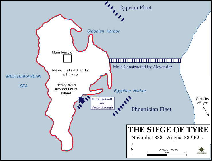 Alexander's Siege of Tyre, 332 BCE - World History Encyclopedia
