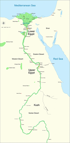 nile river delta map