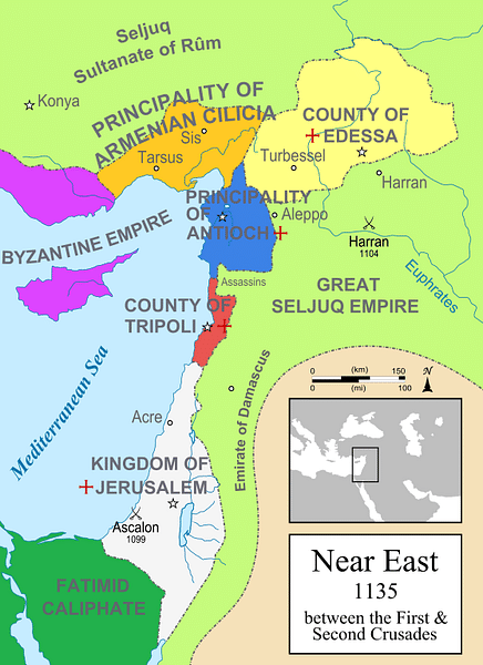 route of the 8th crusade