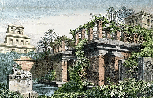 the hanging gardens of babylon ruins