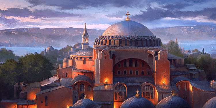 Painting of Hagia Sophia (Illustration) - World History Encyclopedia