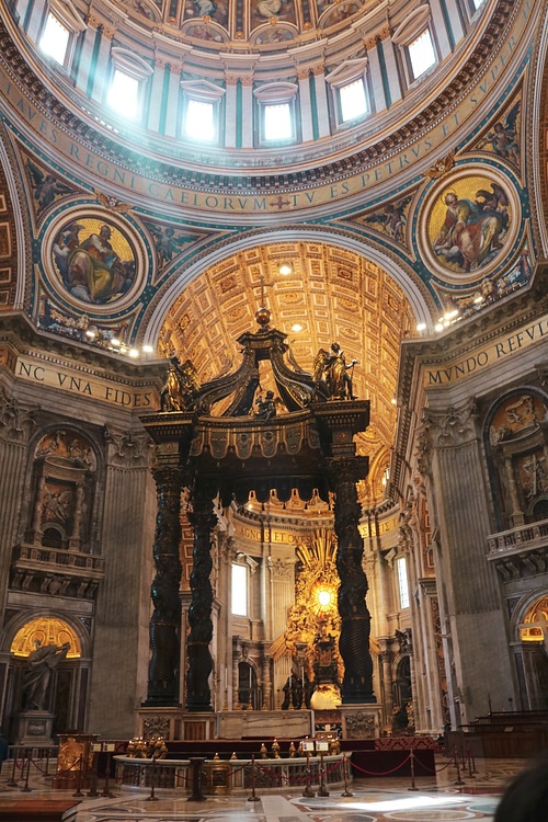 Nave of Saint Peter's Basilica, Rome (Illustration) - World History ...