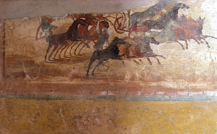 Chariot Race from Pompeii
