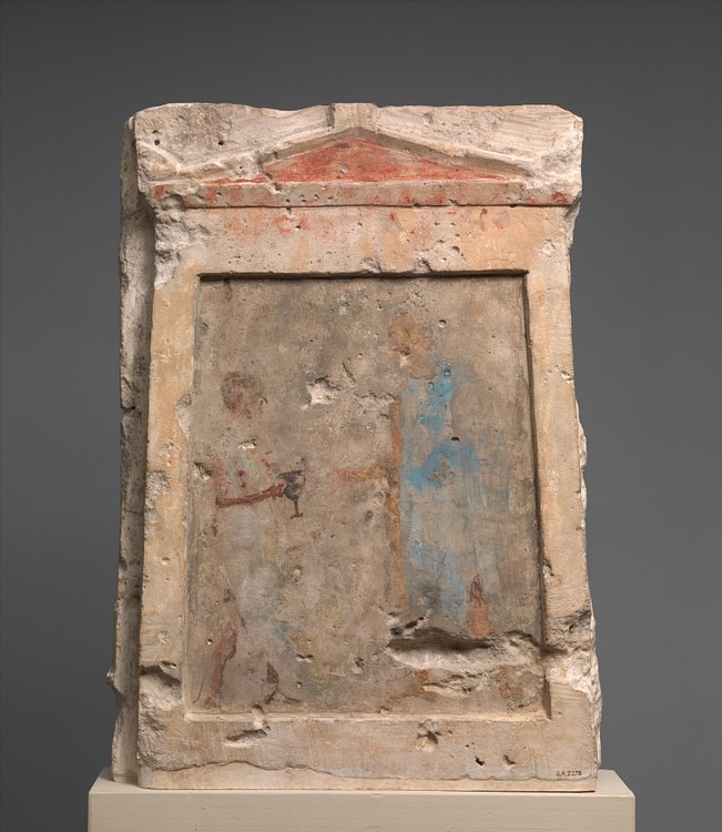 Funerary Slab of Galatian Soldier at Rest