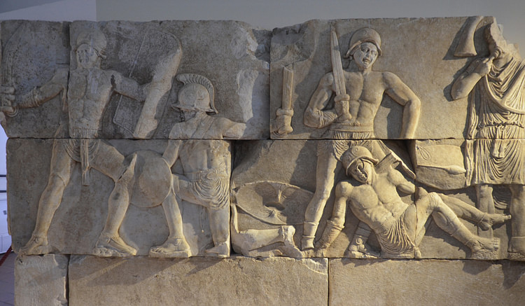Funerary Gladiator Relief