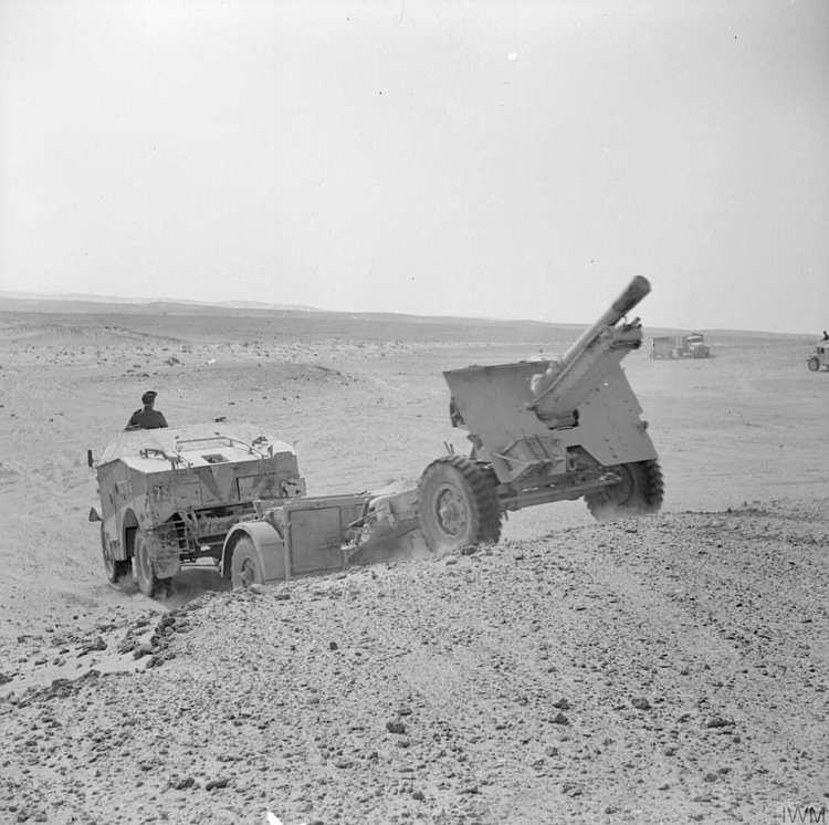 25-pdr Artillery Gun, North Africa