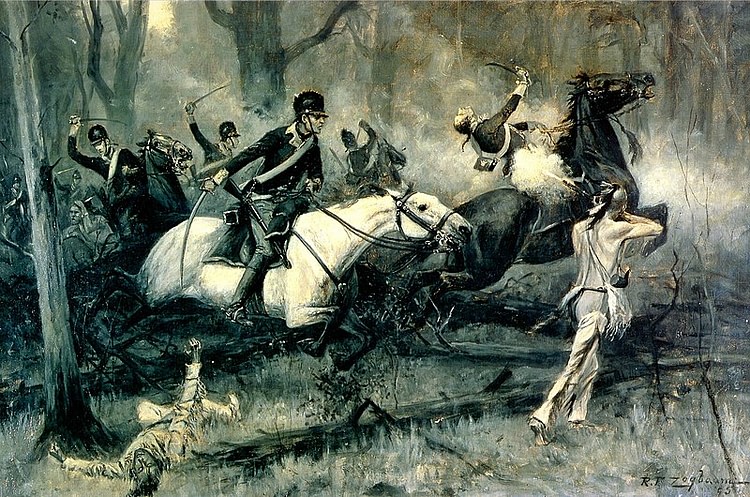 Charge of the Dragoons at Fallen Timbers