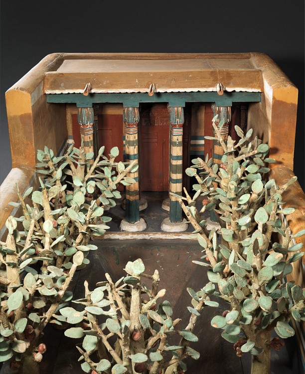 Model of an Egyptian House with Garden