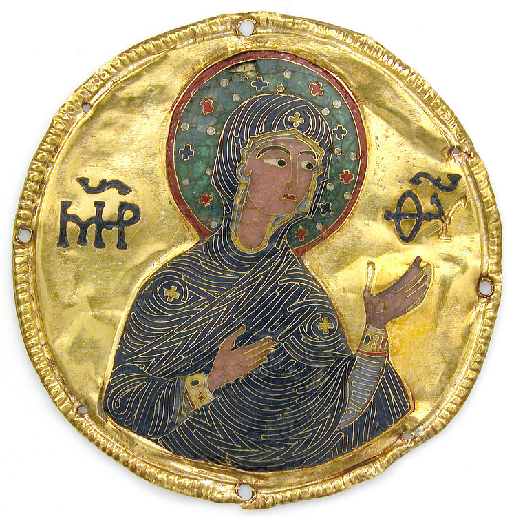 Middle Byzantine Medallion with the Virgin