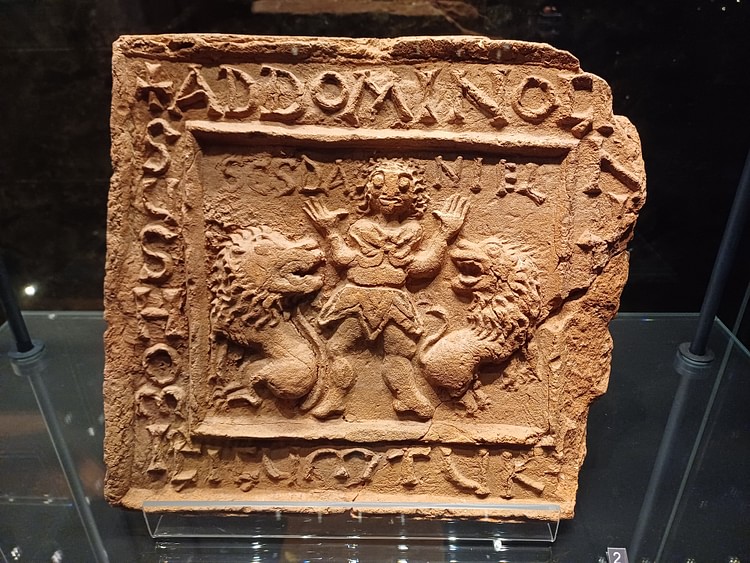 Macedonian Terracotta Icon of Daniel in the Lions' Den