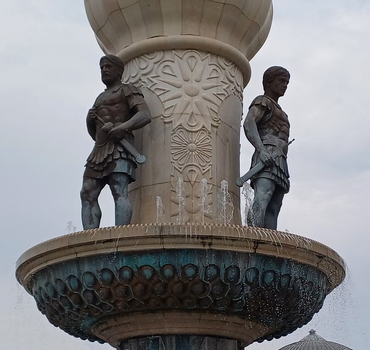 Colossal Statues of Philip II and Alexander III in Skopje